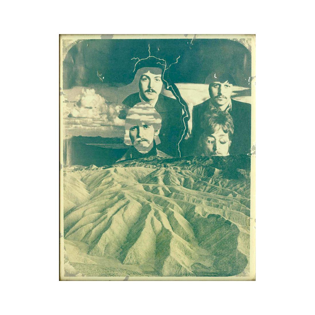 The Beatles - 1967 Collage Art Print: THE BEATLES (English Rock Band) An original & vintage collage art print of The Beatles. Includes COA. Dimensions: 8 inches by 10 inches (framed). Please Note: This hung in the offices of Anim Ltd., 39