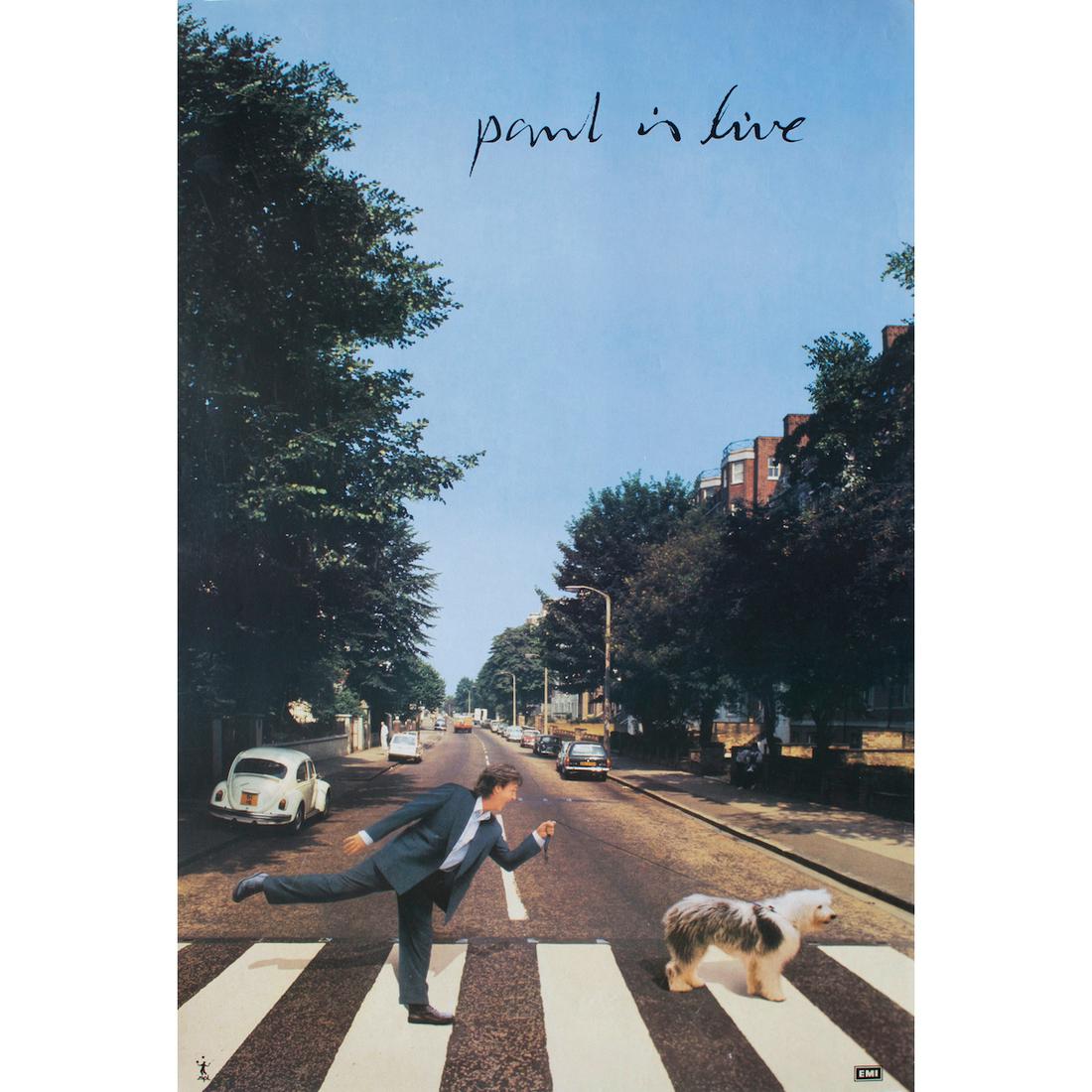 Paul McCartney - Paul Is Live - 1993 Promo Poster: SIR PAUL MCCARTNEY (English Musician, Singer and Songwriter) Original & Vintage 1993 Paul McCartney UK Promotional Poster for 'Paul Is Live' Album. 1993 First Printing. Includes COA. Dimensions: 20 in