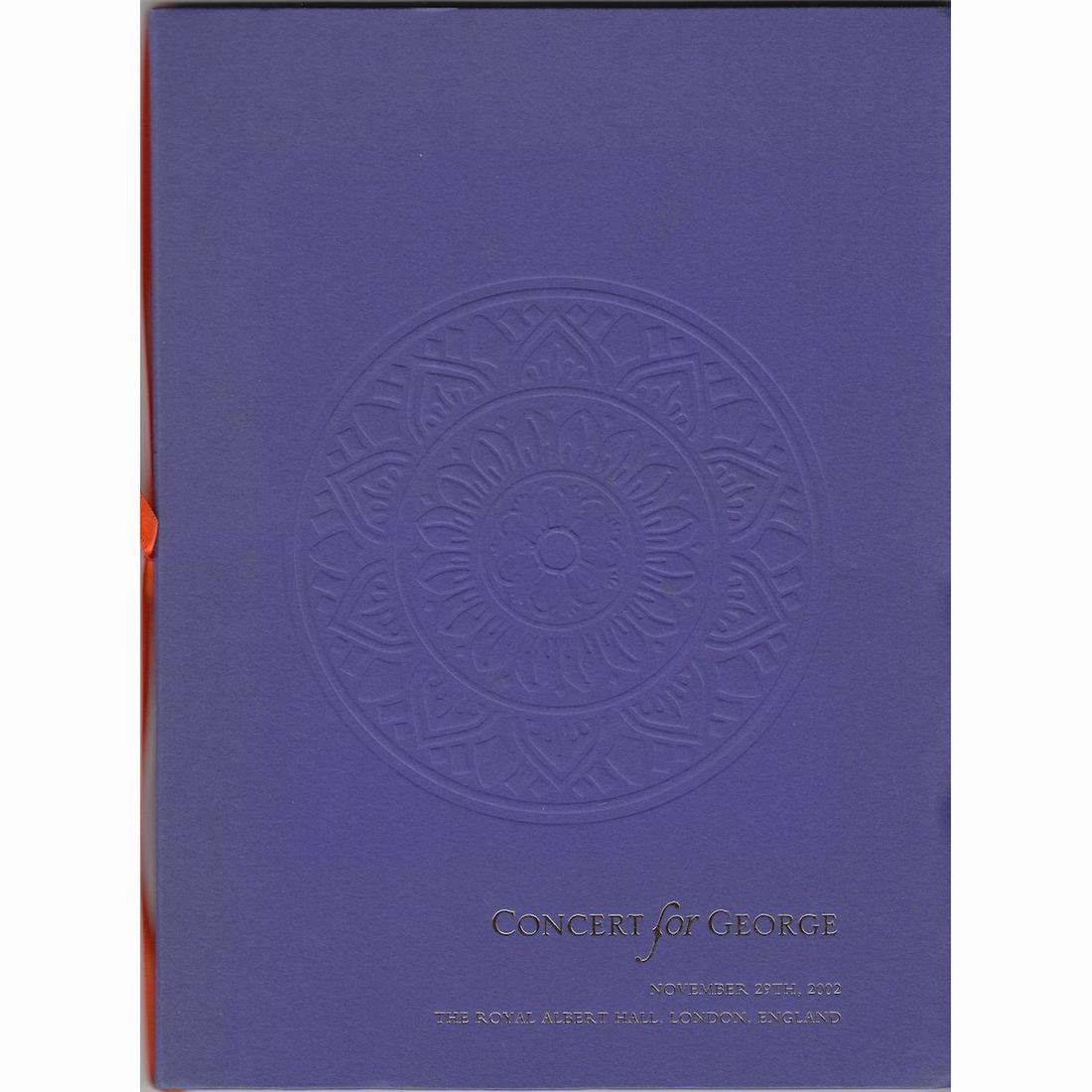 George Harrison - Concert for George - Official Program: GEORGE HARRISON (1943-2001 English Musician, Singer and Songwriter) Original & Vintage 'The Concert for George' Concert Official Program. Includes faded ticket. Venue: Royal Albert Hall, London, Engla