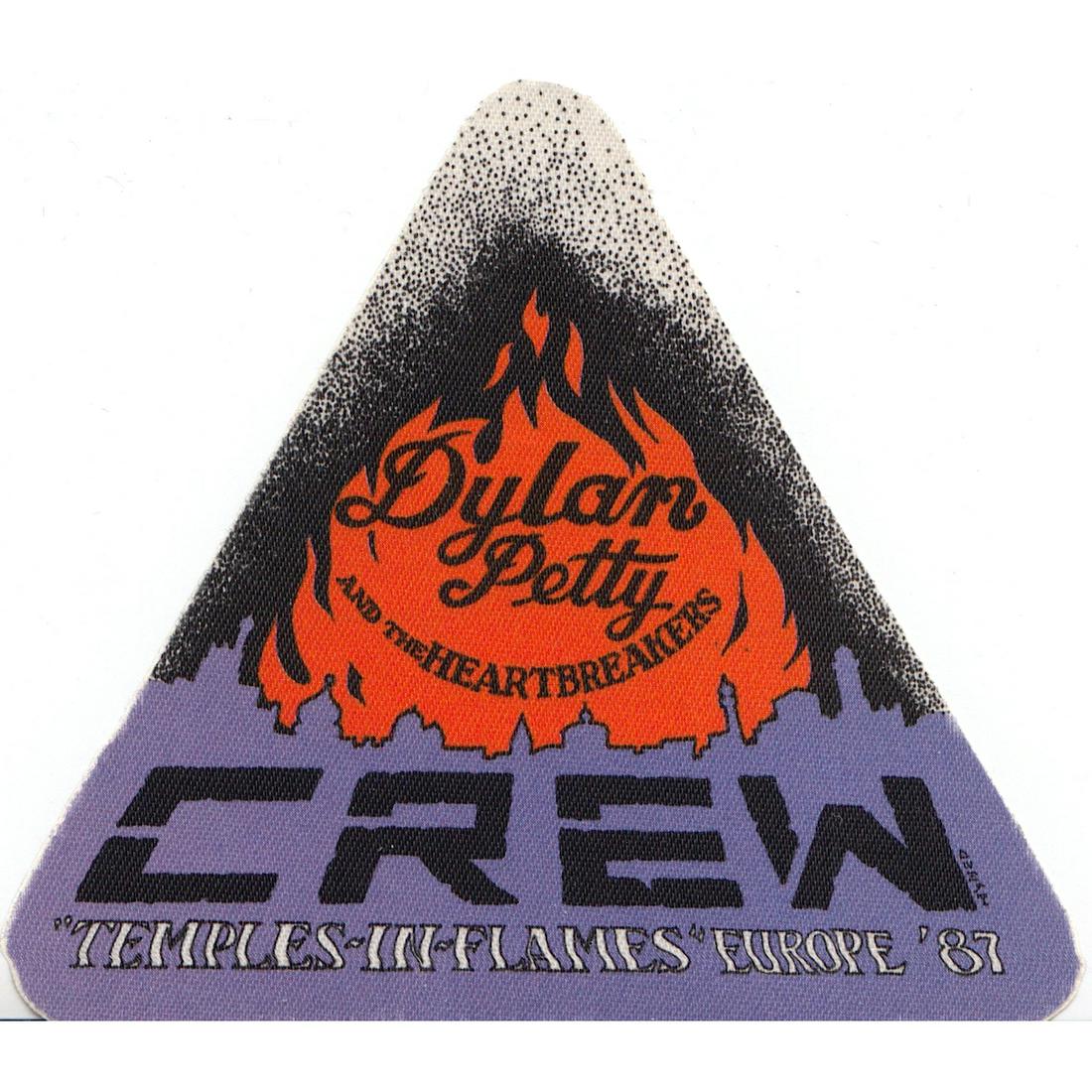 Bob Dylan - Tom Petty - 1987 Backstage Pass: BOB DYLAN (American Singer and Songwriter) TOM PETTY AND THE HEARTBREAKERS (American Rock Band) Authentic 1987 Bob Dylan & Tom Petty 'Temple in Flames Tour' VIP Backstage Pass. Manufactured by OTTO. I