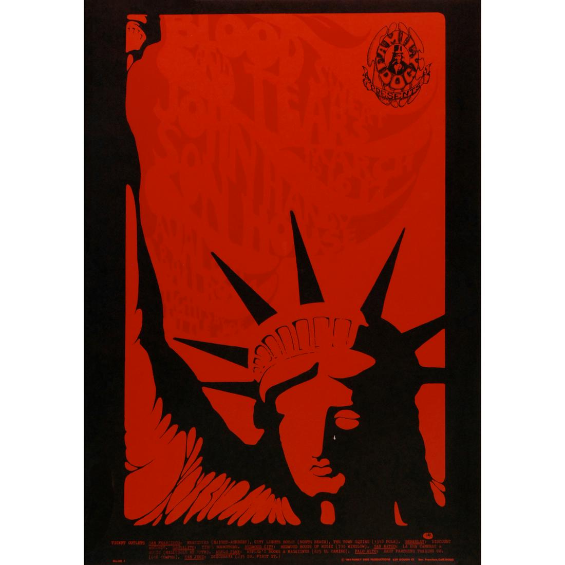 Blood, Sweat & Tears - 1968 FD Concert Poster: BLOOD, SWEAT & TEARS (American Jazz-Rock Band) Original & Vintage Family Dog Presents Concert Poster featuring Blood, Sweat & Tears, John Handy and Son House. This poster is #110-1 in The Family Dog S