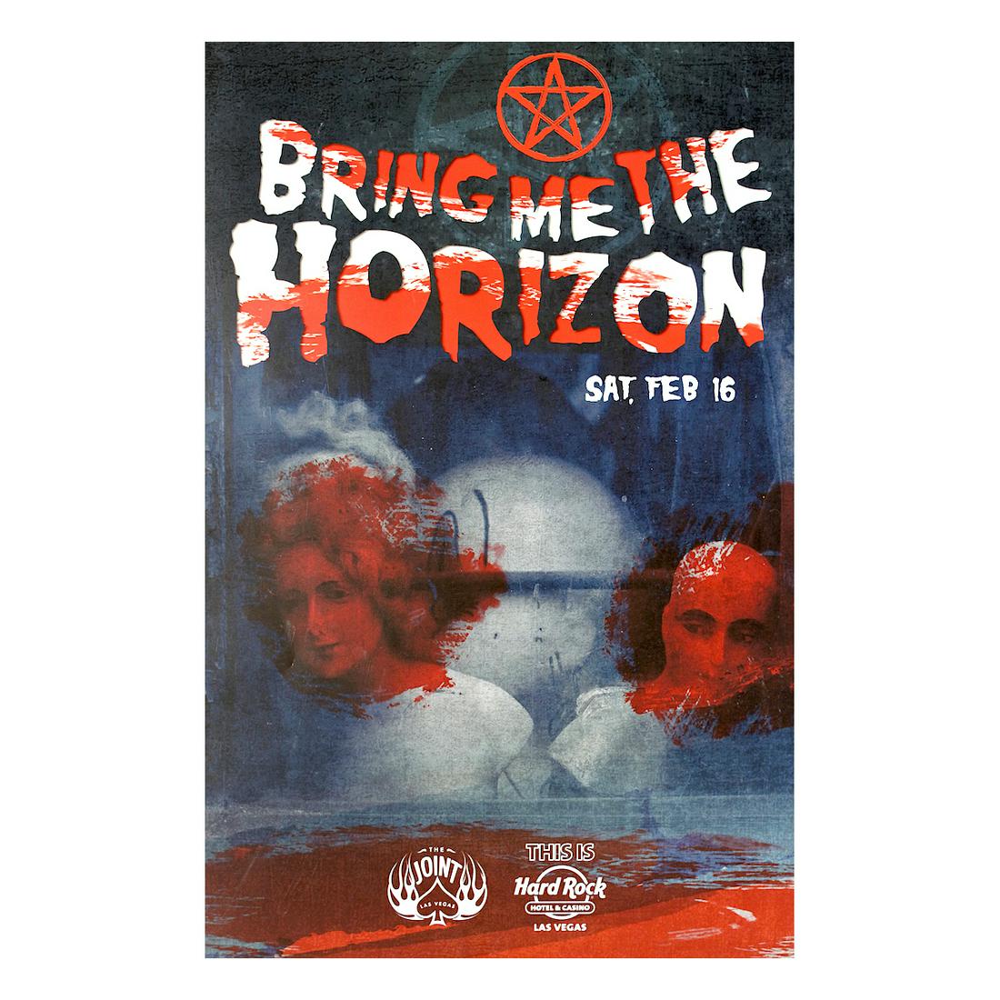 Bring Me the Horizon - 2019 HRH Concert Poster: ERIC CHURCH (American Country Music Singer-Songwriter) Original & Vintage Hard Rock Hotel Concert Poster featuring Bring Me the Horizon. These posters were only printed for VIP guests. Venue: The Join