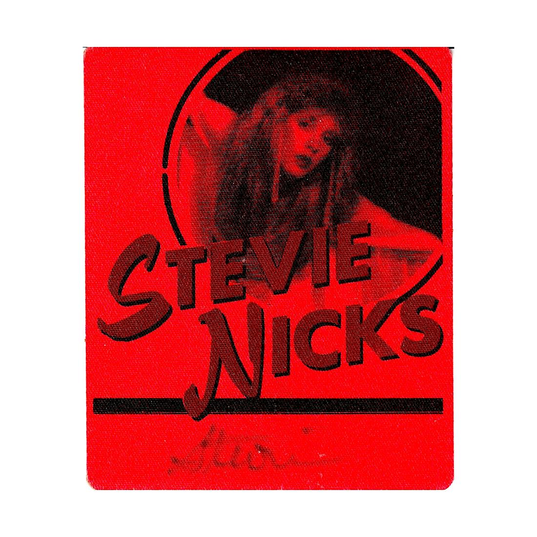 Stevie Nicks - Autographed 1981 Backstage Pass: STEVIE NICKS (American Singer and Songwriter) An autographed Stevie Nicks 1981 'Bella Donna' Backstage Pass. Signed by Stevie Nicks in black felt tip pen. Includes COA. Dimensions: 3.5 inches by 4 inc