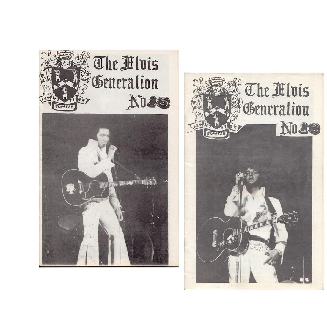 Elvis Presley - 1970's Fan Magazines: ELVIS PRESLEY (1935-1977 American Singer and Actor) Original & Vintage Elvis Presley 'The Elvis Generation' No. 16 & No. 18, Fan Magazines (2). Dated: November 1974 & March 1975. First Printing. Inclu