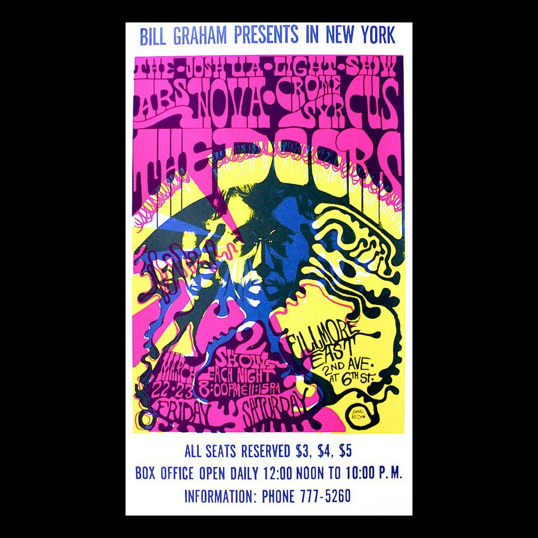 The Doors - 1968 Fillmore East Concert Poster (1 of 1)