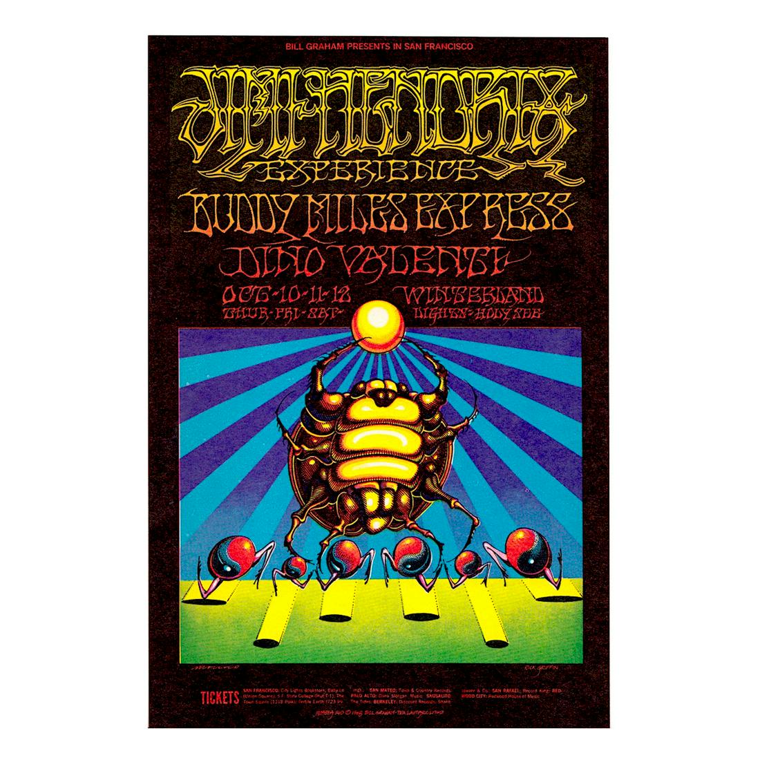 Jimi Hendrix - 1968 Winterland Concert Handbill (1 of 1)