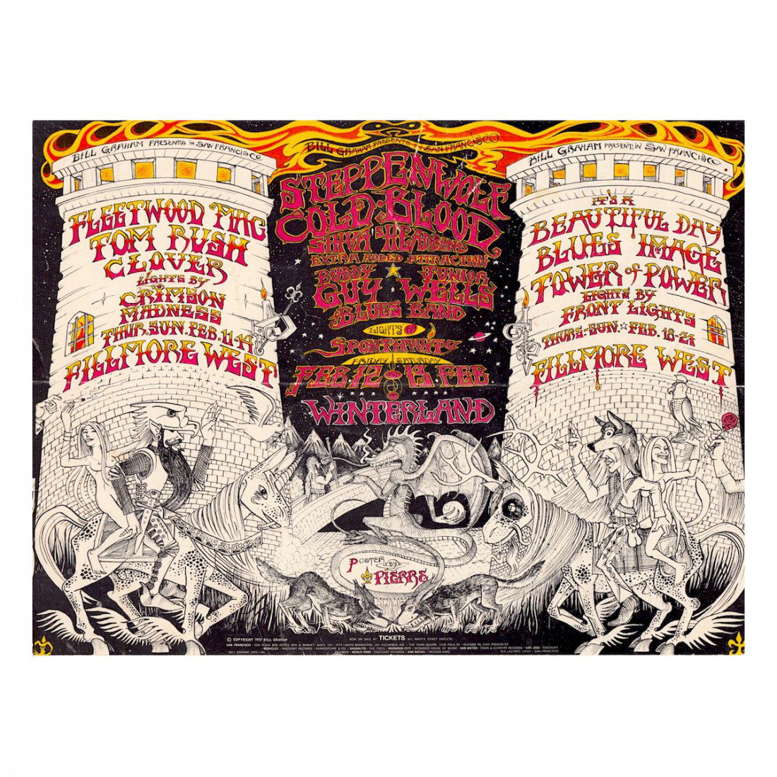 Steppenwolf - Fleetwood Mac - 1971 Concert Handbill (1 of 2)