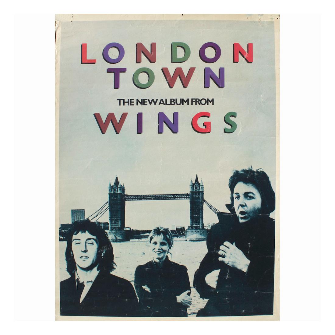 Wings - London Town - 1978 Promo Poster (1 of 1)