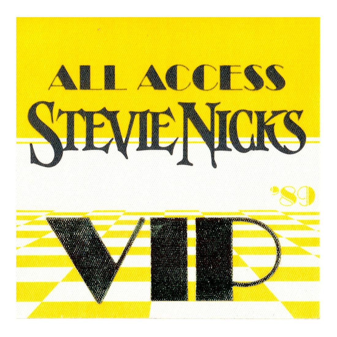 Stevie Nicks - 1989 Backstage Pass (1 of 1)