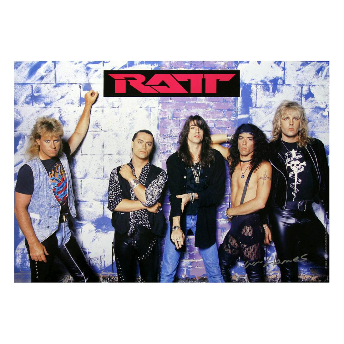 Ratt - 1990 Signed Promotional Poster (1 of 1)