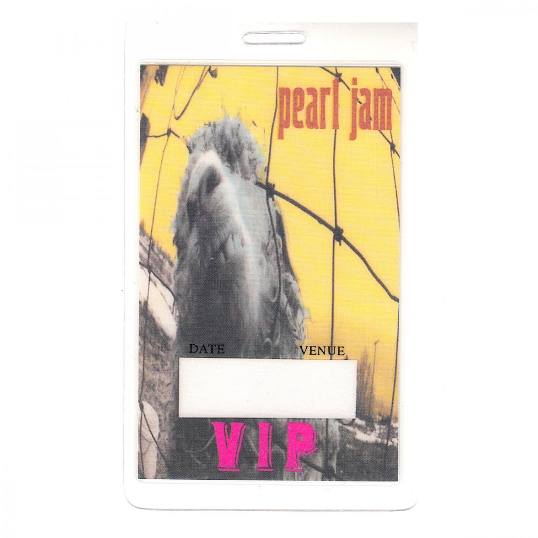 Pearl Jam - 1993 Laminated Backstage Pass (1 of 1)