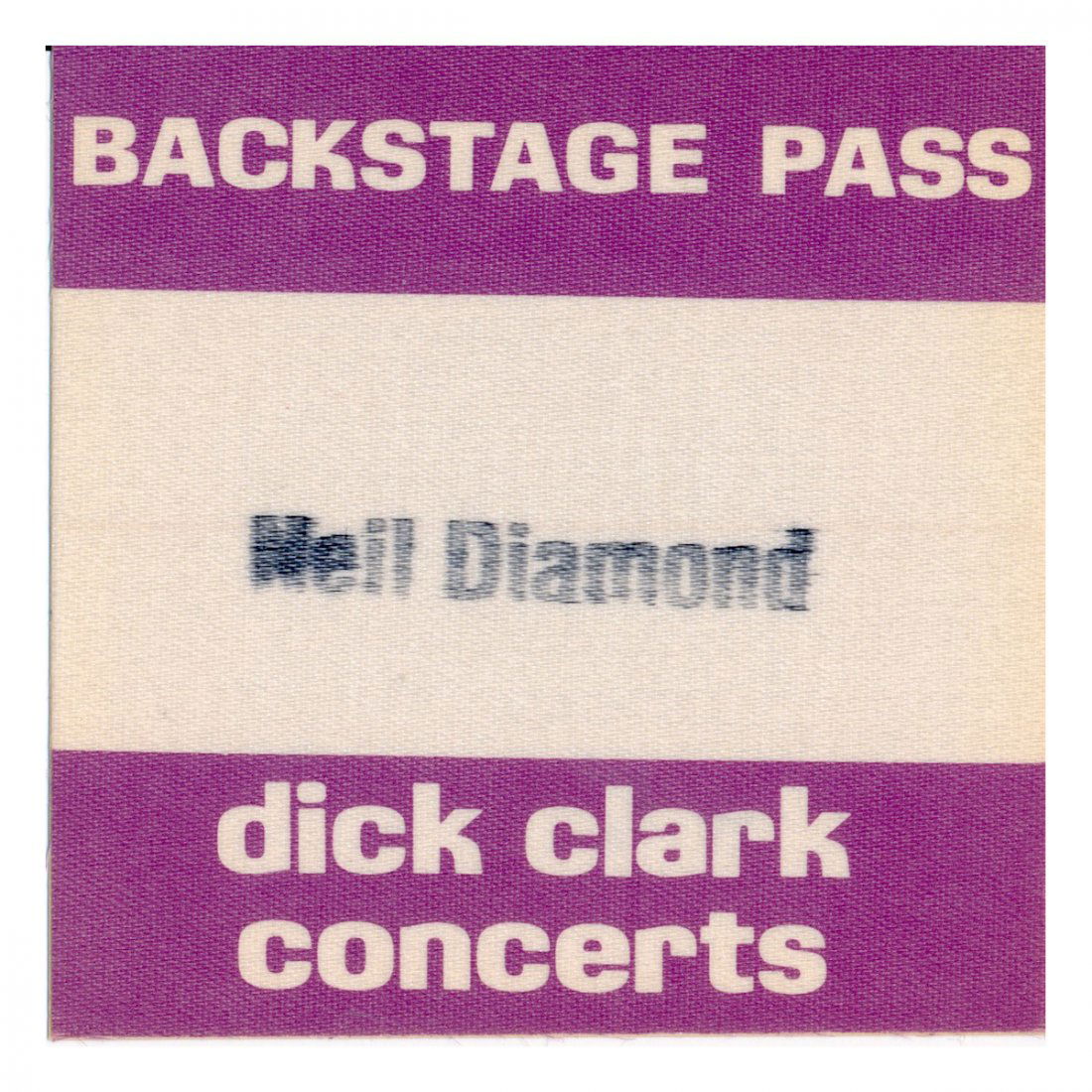 Neil Diamond - 1967 Backstage Pass (1 of 2)