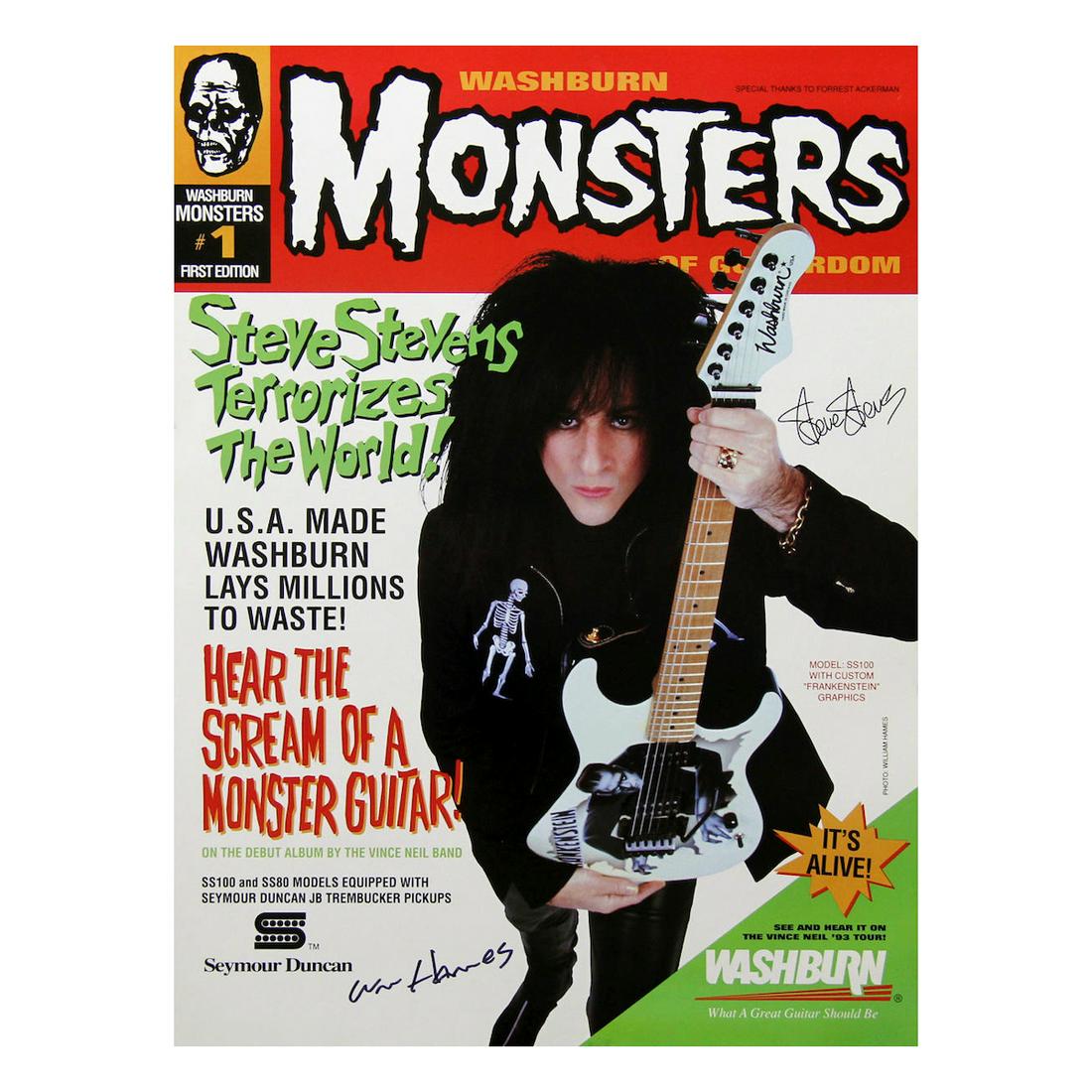 Steve Stevens - 1993 Signed Promotional Poster (1 of 1)