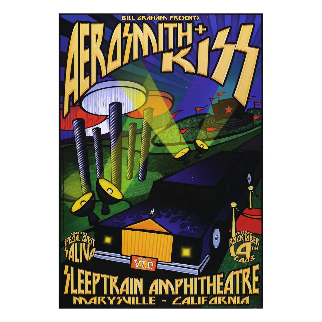 Aerosmith - KISS - 2003 Concert Poster (1 of 1)