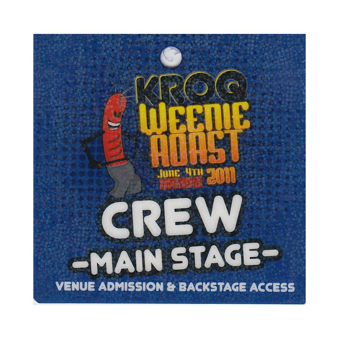 KROQ -  Weenie Roast - 2011 Laminated Backstage Pass (1 of 1)
