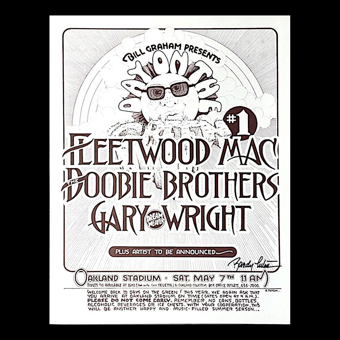 Fleetwood Mac - 1977 Hand-Signed Concert Poster (1 of 1)
