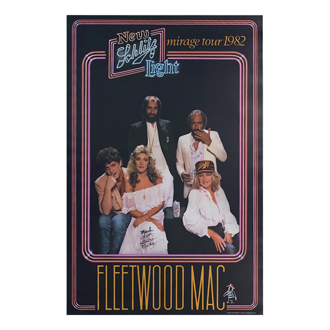 Stevie Nicks - Fleetwood Mac - 1982 Signed Poster (1 of 1)
