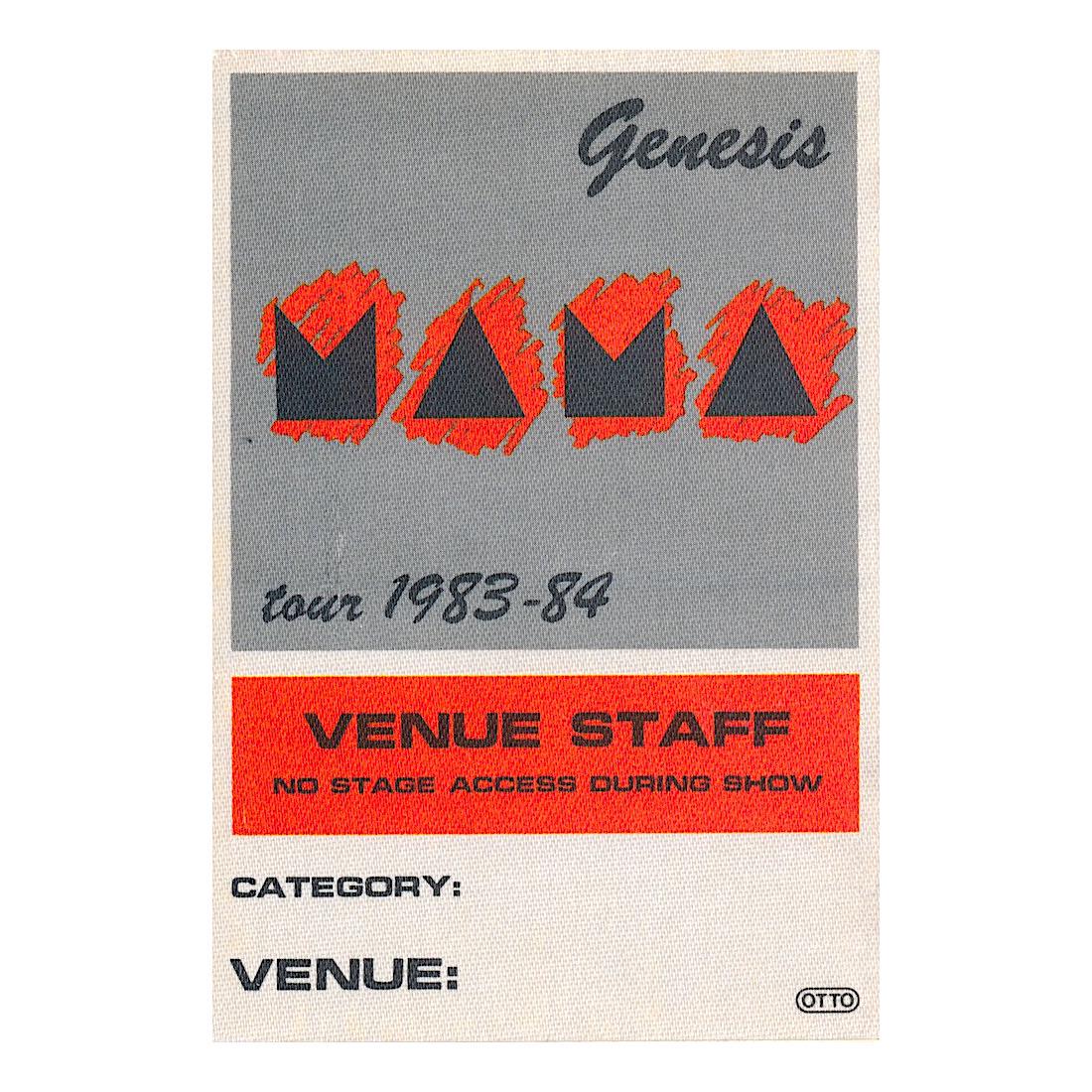 Genesis - 1983 Backstage Pass (1 of 1)