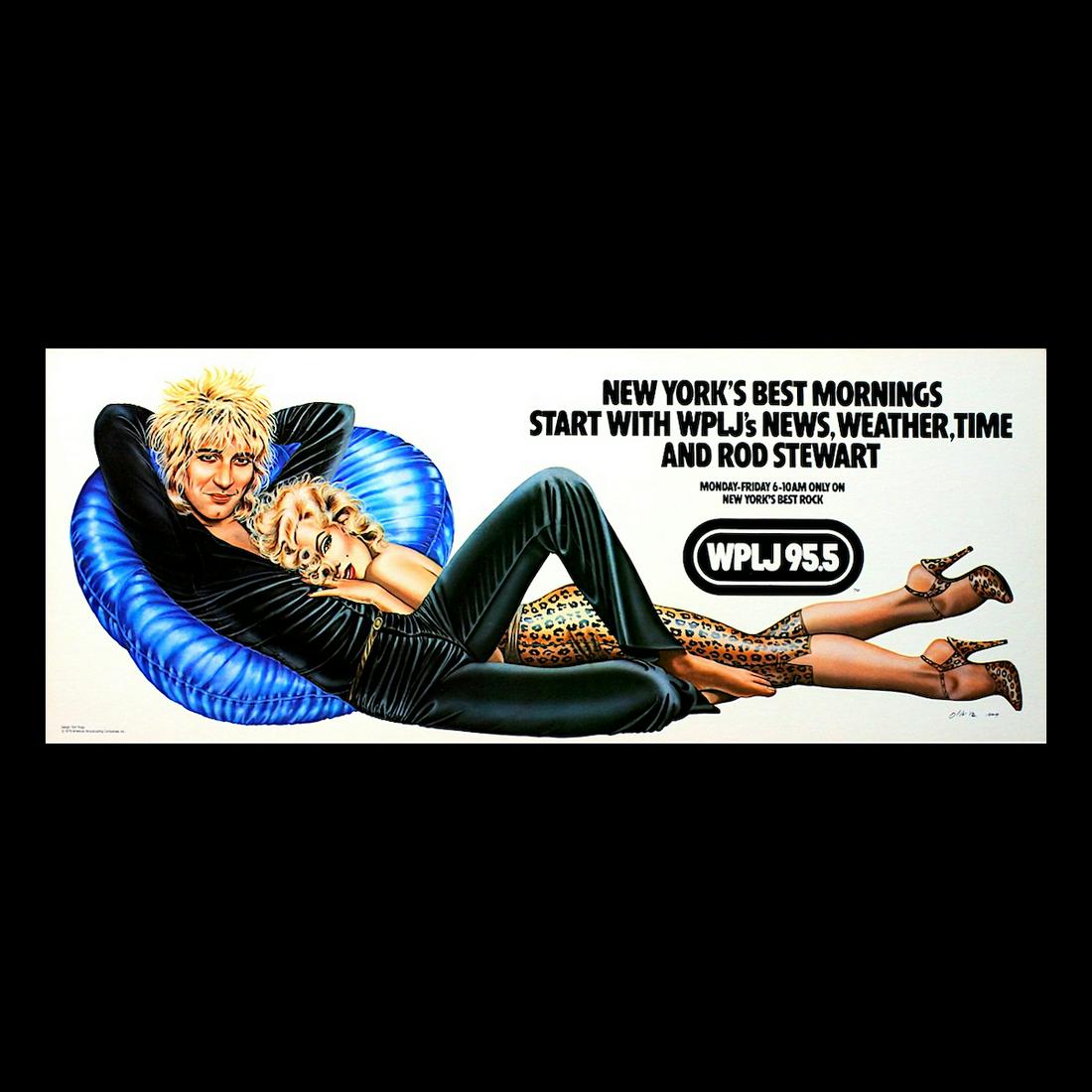 Rod Stewart - WPLJ 95.5 - 1979 Promo Poster (1 of 1)