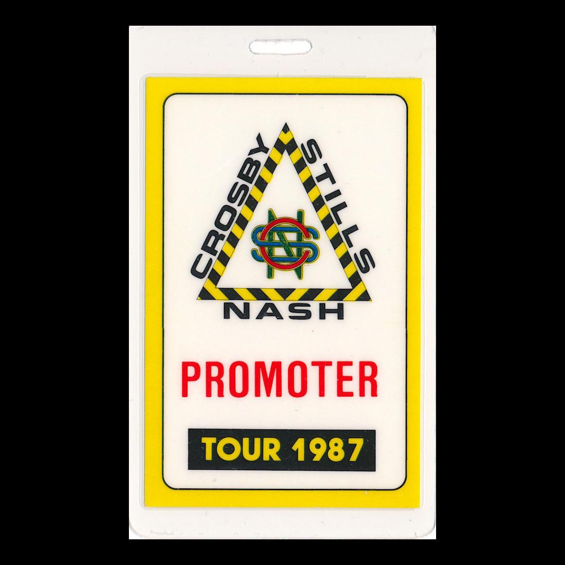 CSN - 1987 Laminated Backstage Pass (1 of 1)