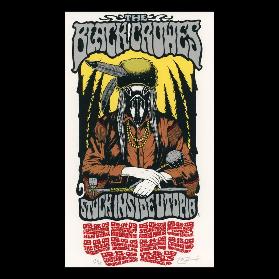 The Black Crowes - 2009 Ltd Edition Concert Handbill (1 of 1)