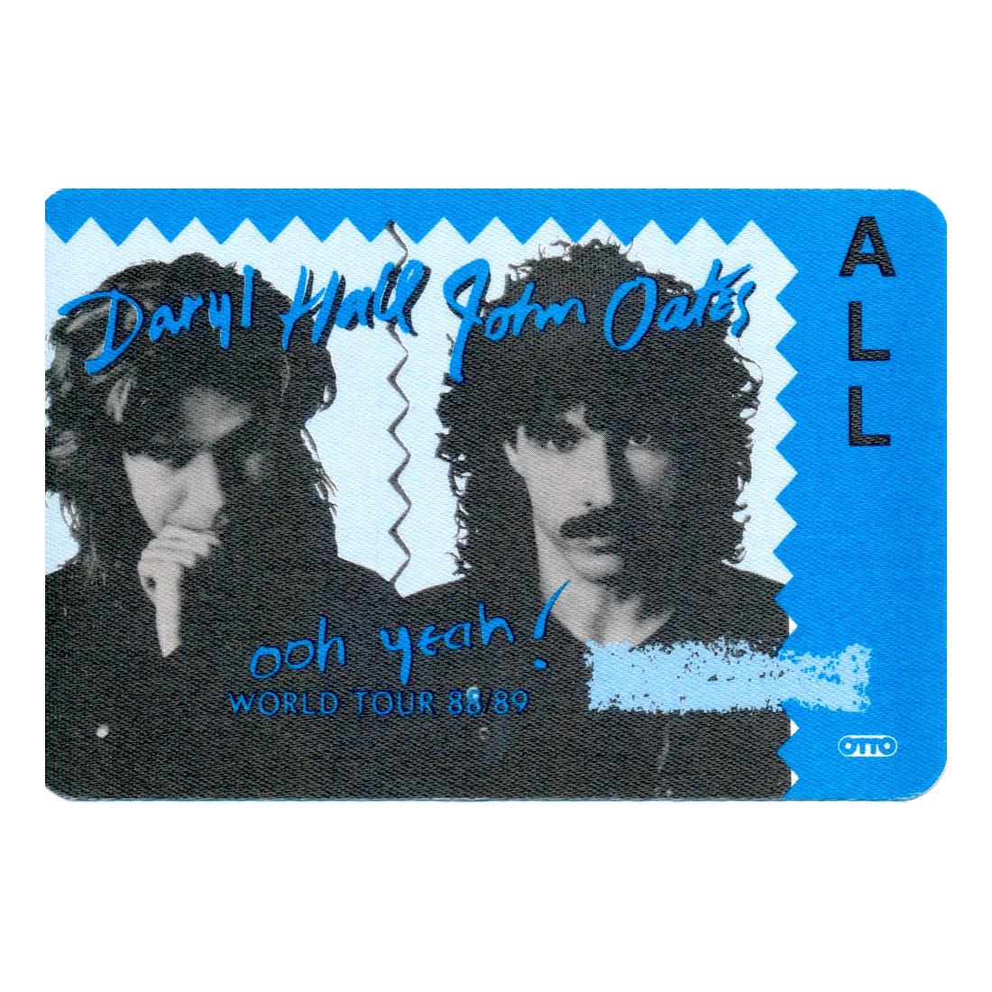 Daryl Hall & John Oates -1988 Backstage Pass (1 of 1)