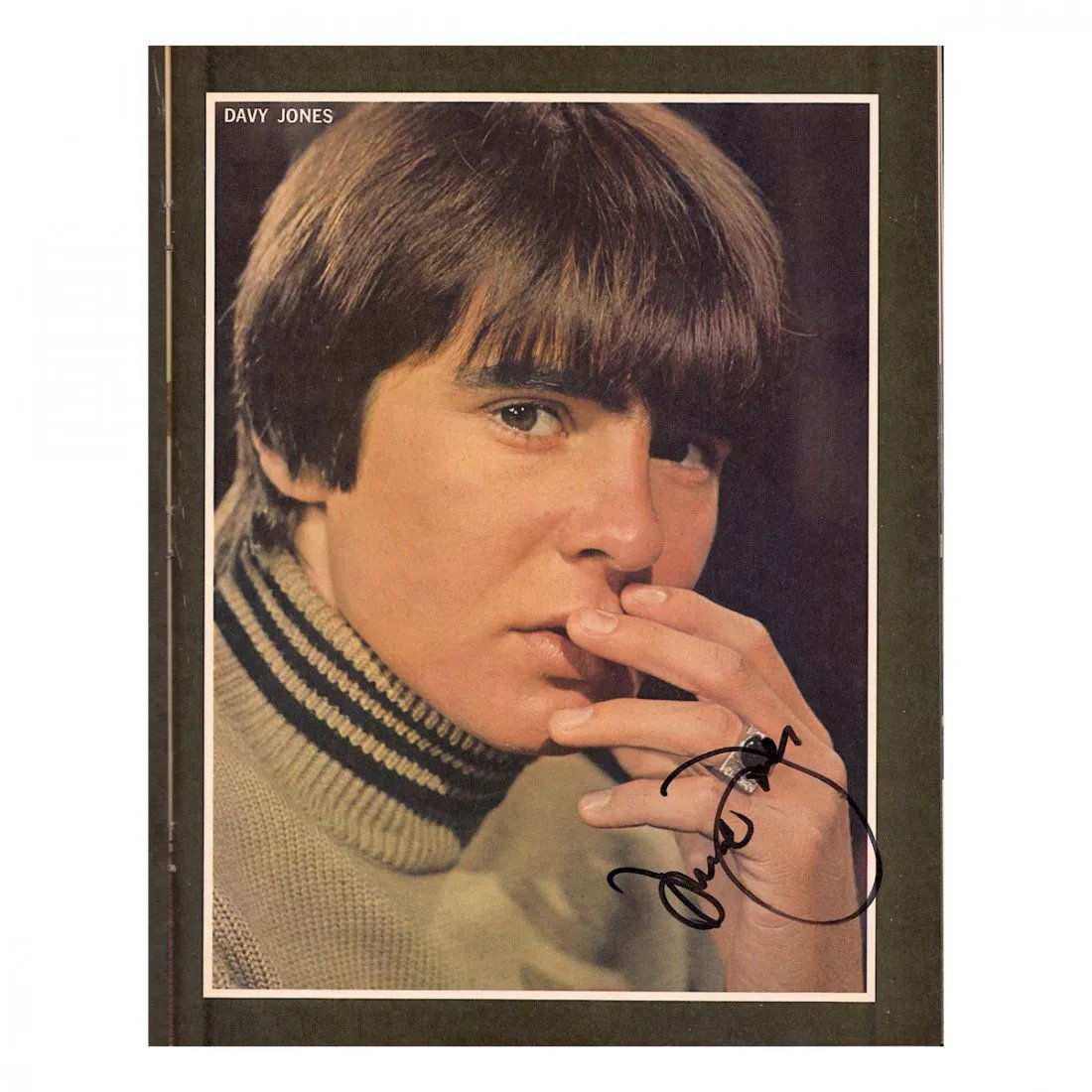 Davy Jones -Autographed Teen Set Magazine (1 of 2)