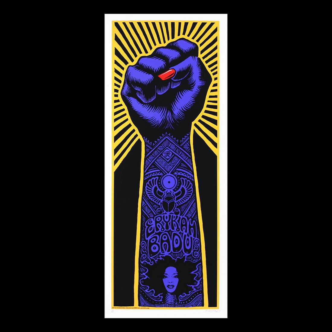 Erykah Badu - 2005 Emek Hand-Signed Print (1 of 1)