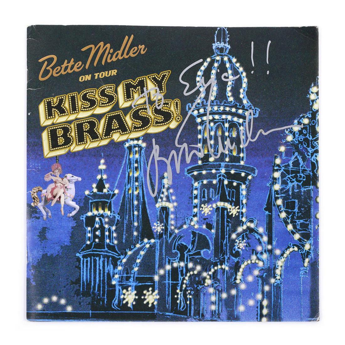 Bette Midler Kiss My Brass - Autographed Program (1 of 1)