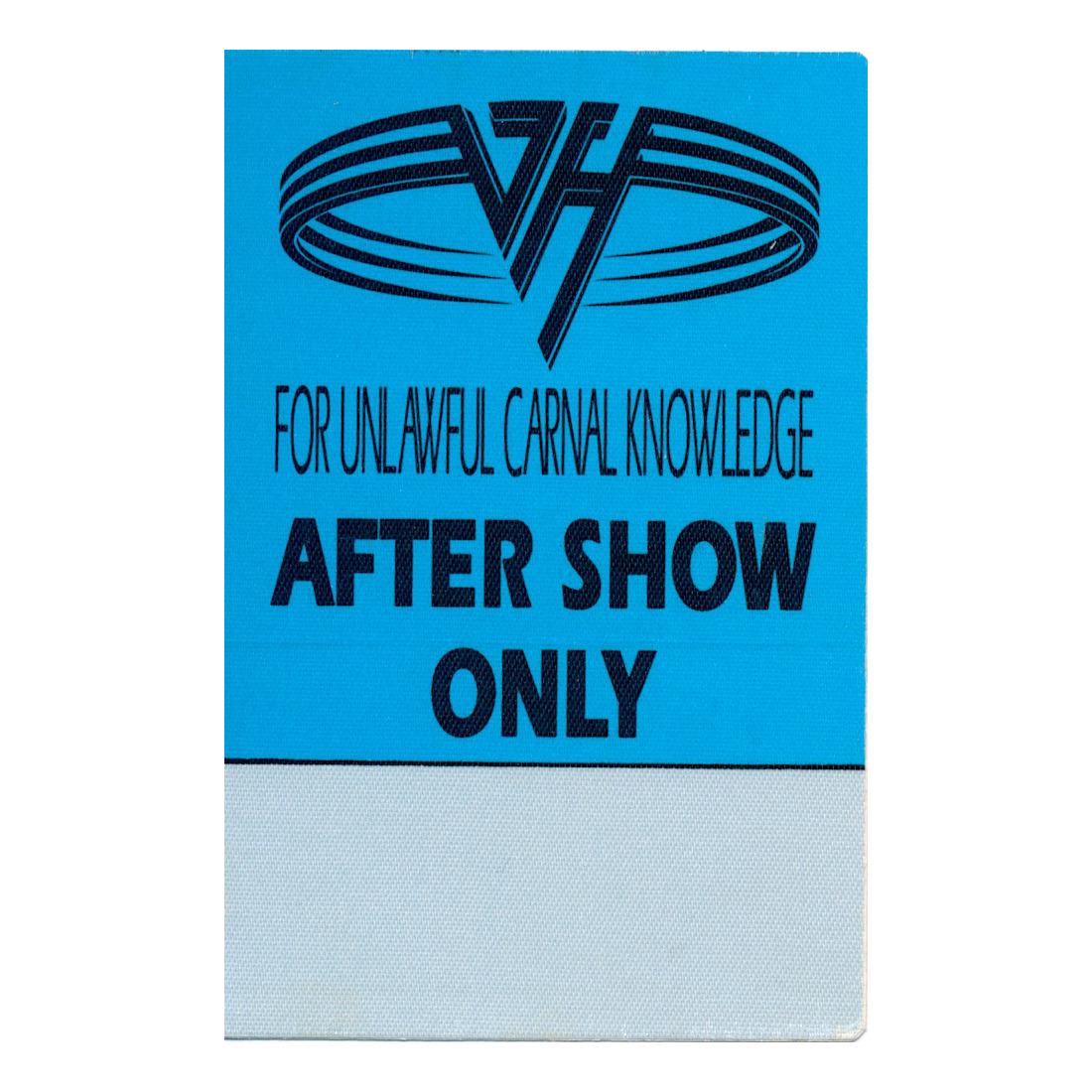 Van Halen - 1991 Tour - Backstage Pass (1 of 1)