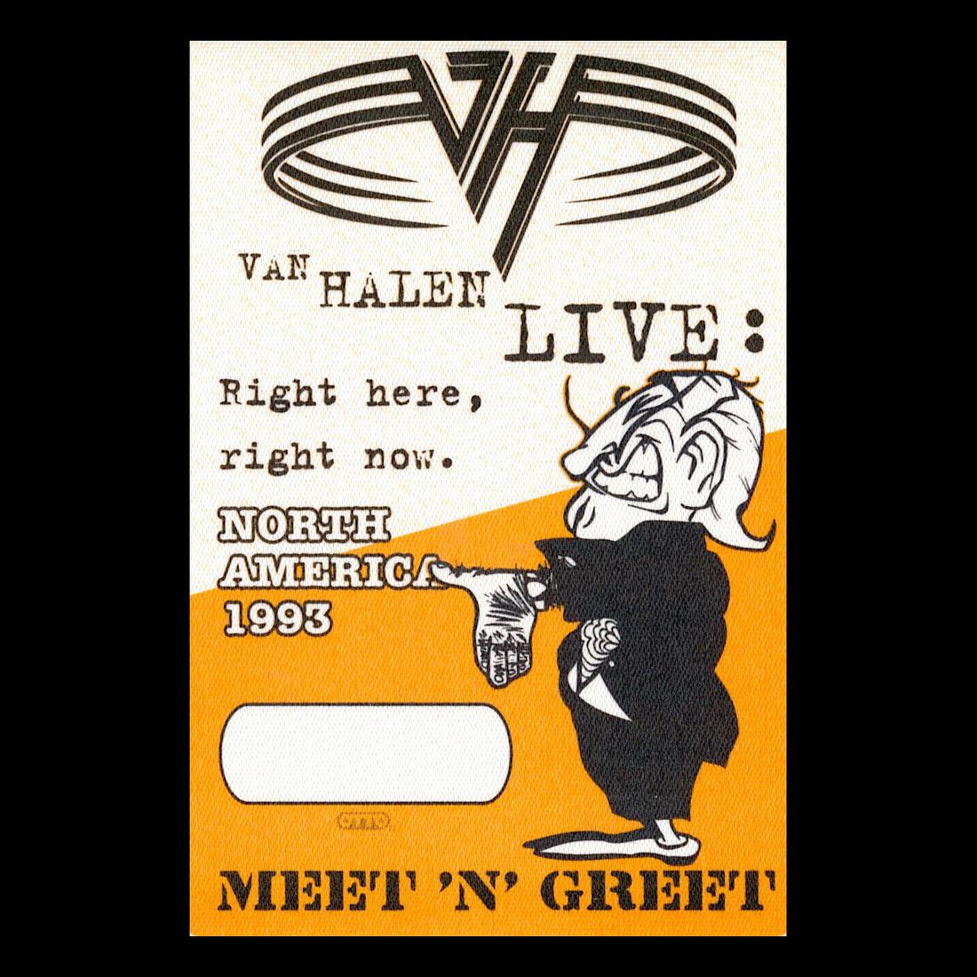Van Halen - 1993 Tour - Backstage Pass (1 of 1)