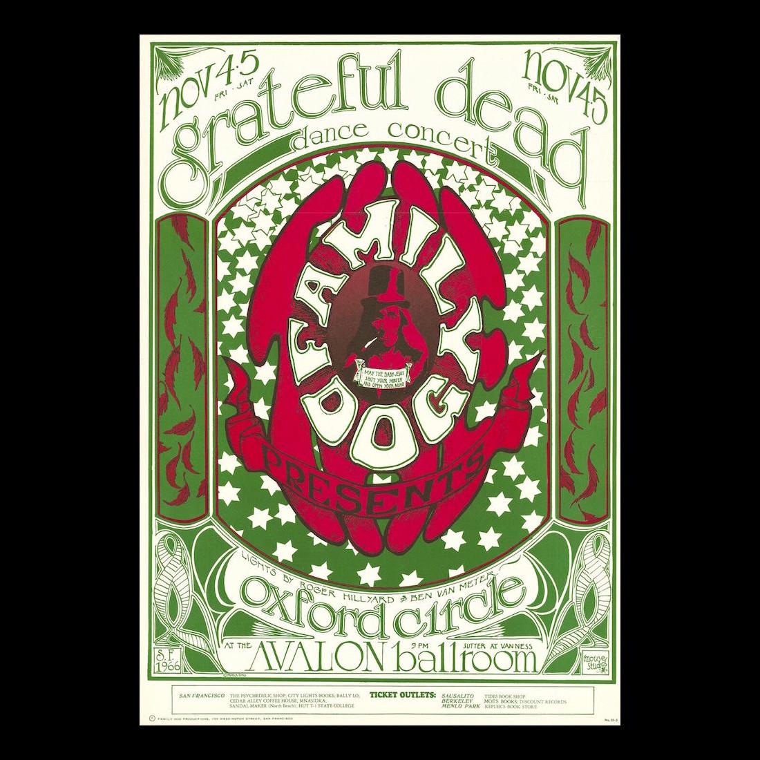 Grateful Dead - 1966 Family Dog Concert Poster (1 of 1)