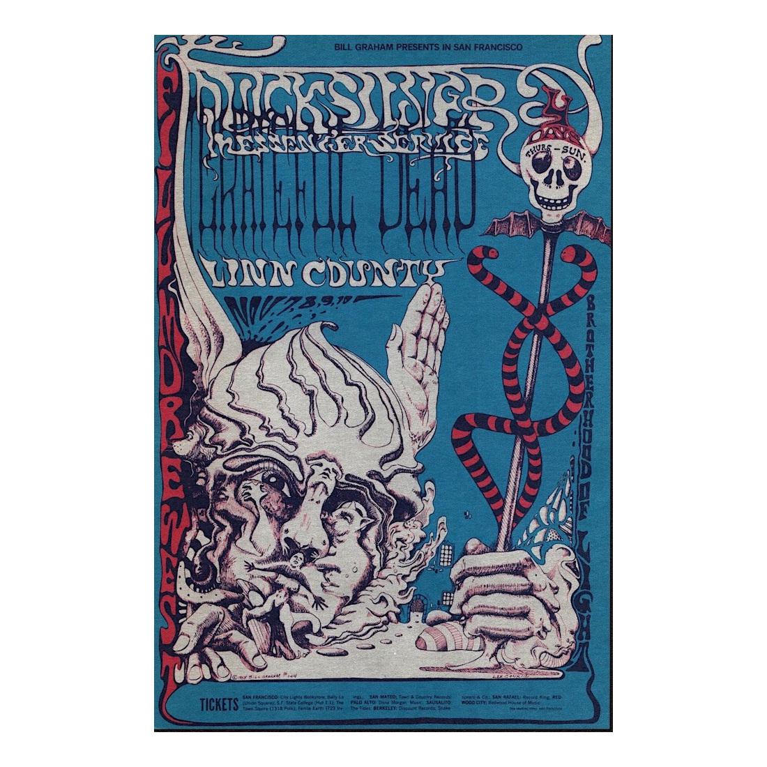 Grateful Dead - Fillmore - 1968 Concert Poster (1 of 1)