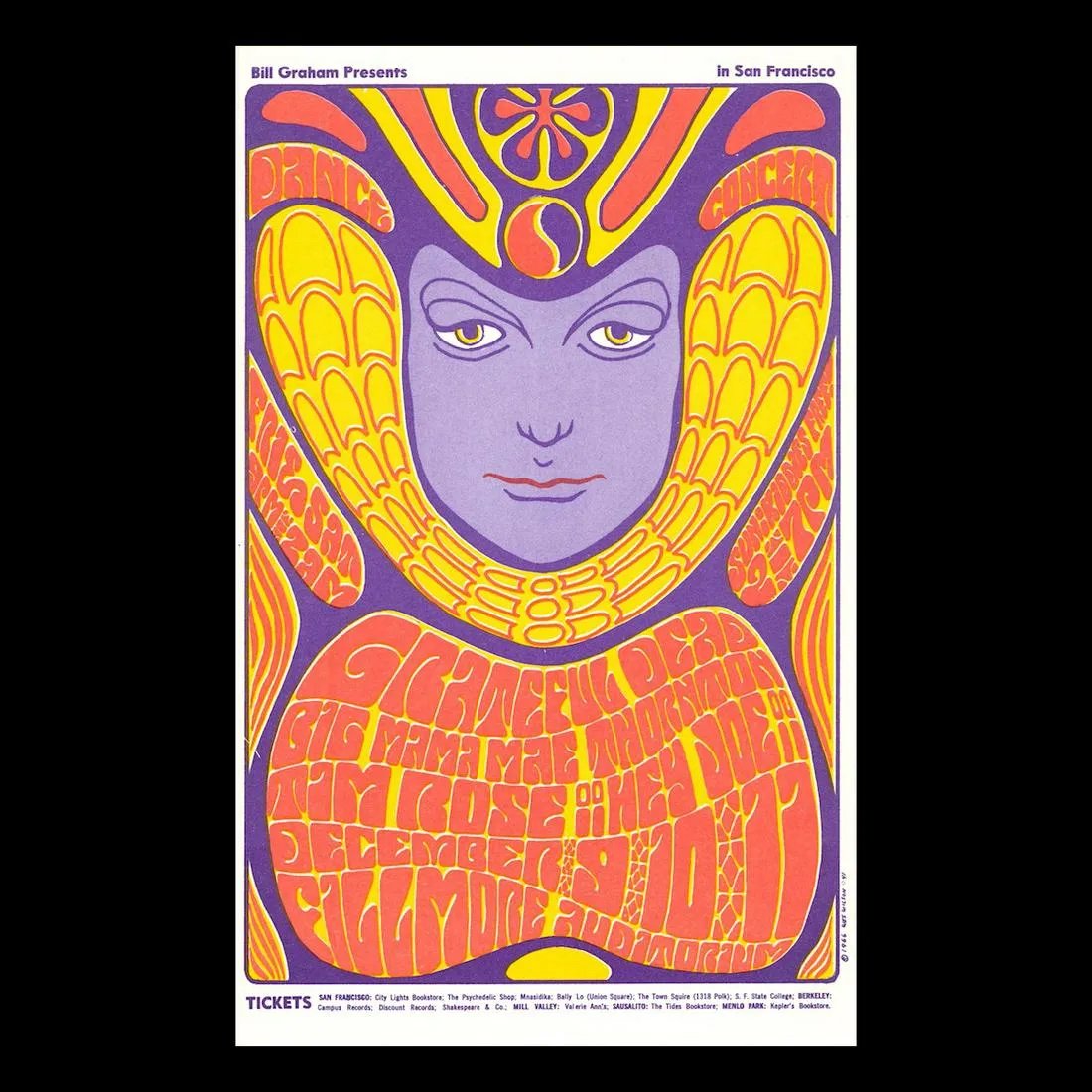Grateful Dead - 1966 Fillmore Concert Handbill (1 of 1)