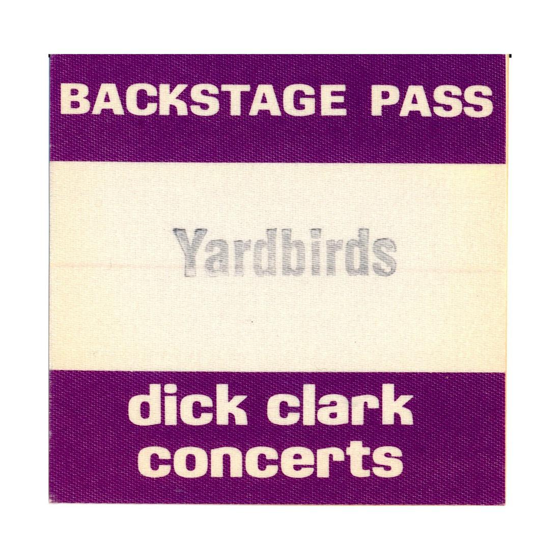 The Yardbirds - 1966 Backstage Pass: THE YARDBIRDS (English Rock Band) Original & Vintage 1966 'Caravan of Stars Winter Tour' unused Backstage Pass for The Yardbirds. The Winter Tour of 1966 featured the Yardbirds at a crucial period of 