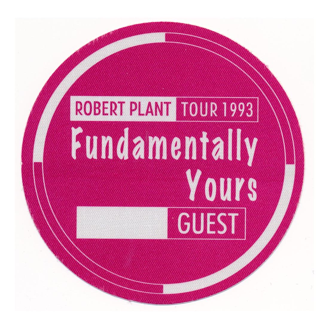 Led Zeppelin - Robert Plant - 1993 Backstage Pass (1 of 1)