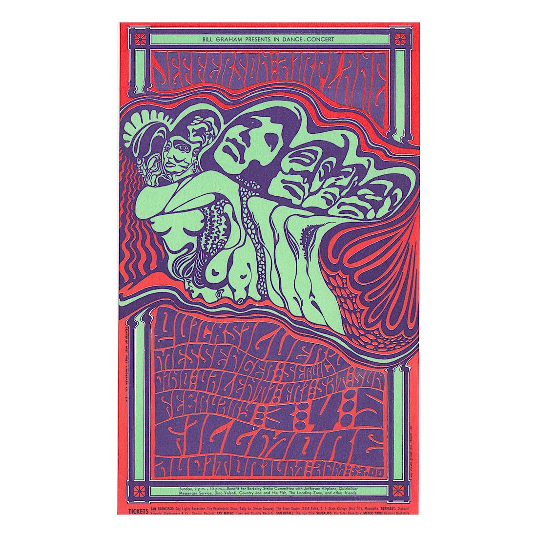 Jefferson Airplane - 1967 Concert Handbill (1 of 1)