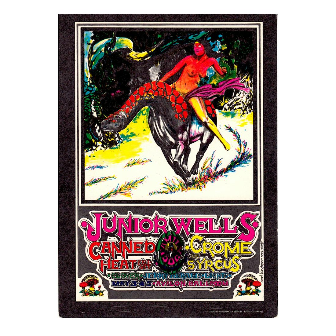 Junior Wells - Canned Heat - 1968 Concert Handbill (1 of 1)