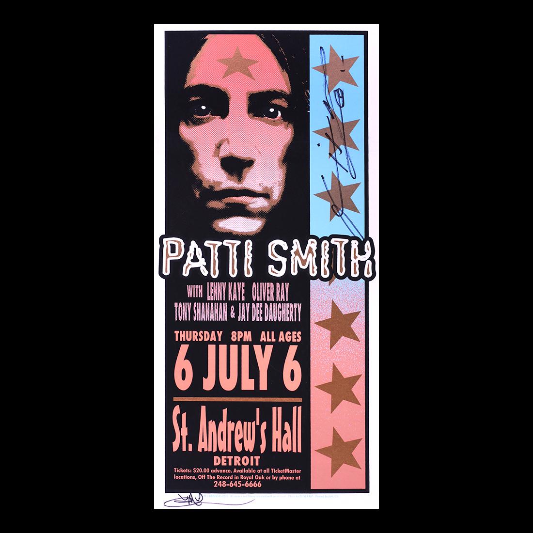 Patti Smith - 2000 Hand-Signed Concert Poster (1 of 1)