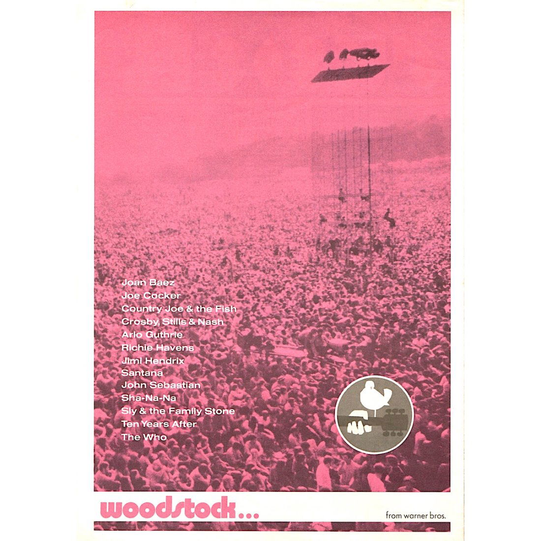 Woodstock Music Festival - Film Documentary - Program (1 of 1)