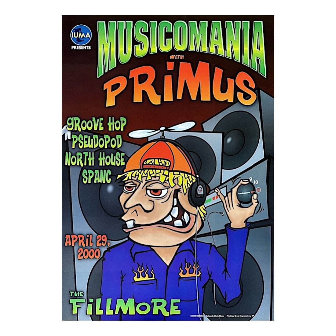Primus - 2000 Fillmore Concert Poster (1 of 1)