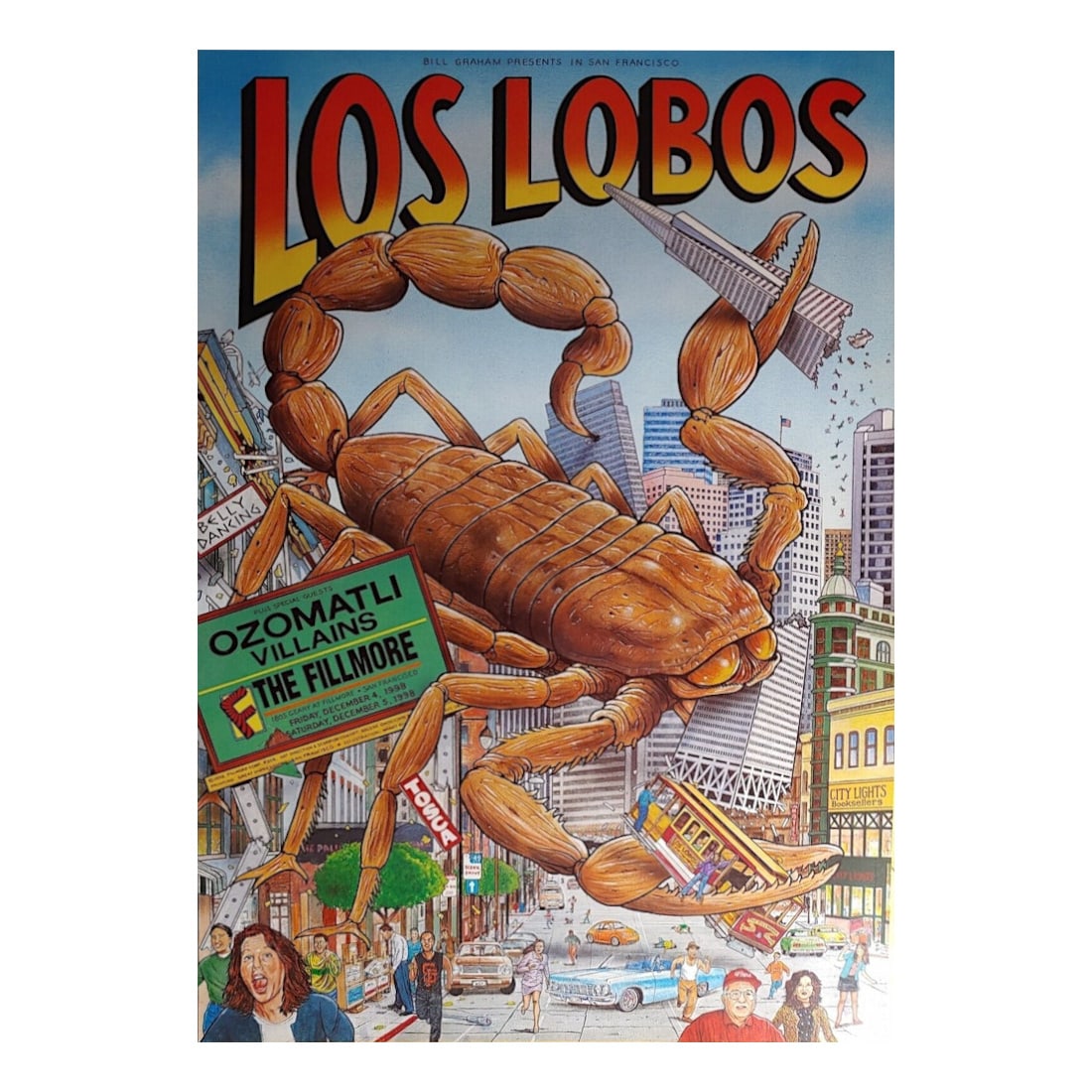 Los Lobos - 1998 Fillmore Concert Poster (1 of 1)