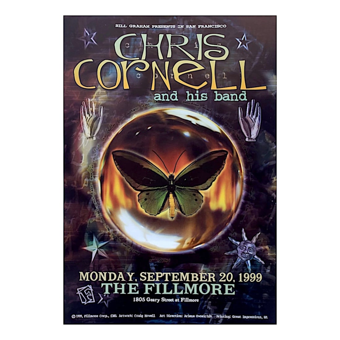 Chris Cornell - 1999 Fillmore Concert Poster (1 of 1)