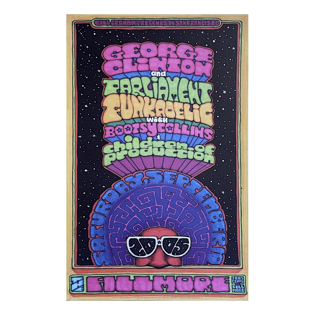 George Clinton - 2005 Fillmore Concert Poster (1 of 1)