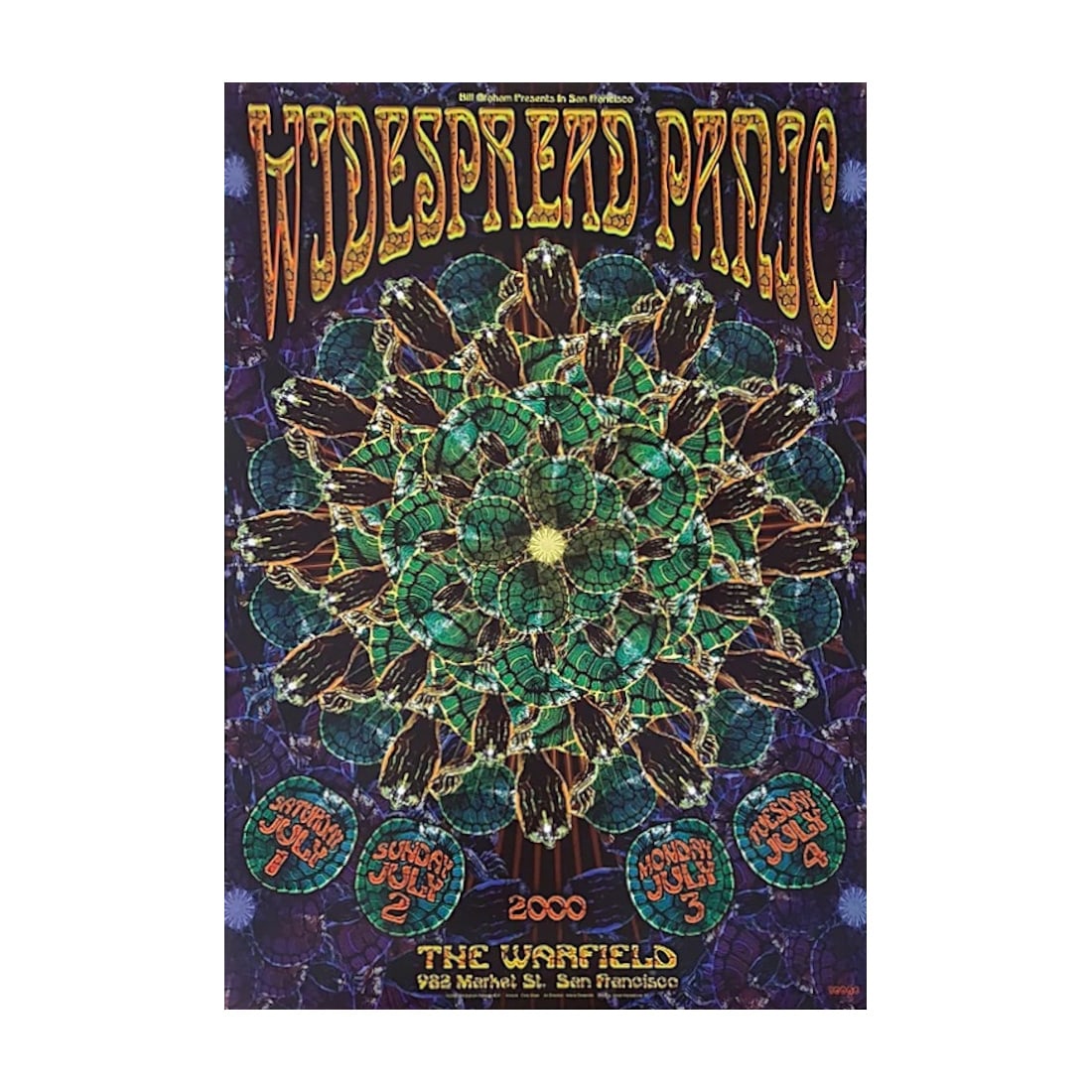 Widespread Panic - 2000 Warfield Poster (1 of 1)