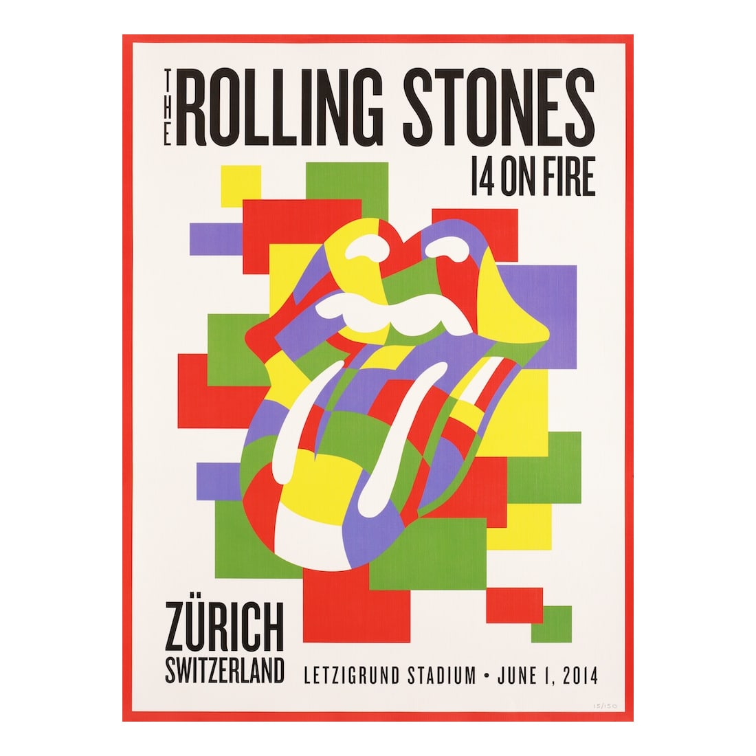 Rolling Stones - 2014 Concert Tour Poster (1 of 1)