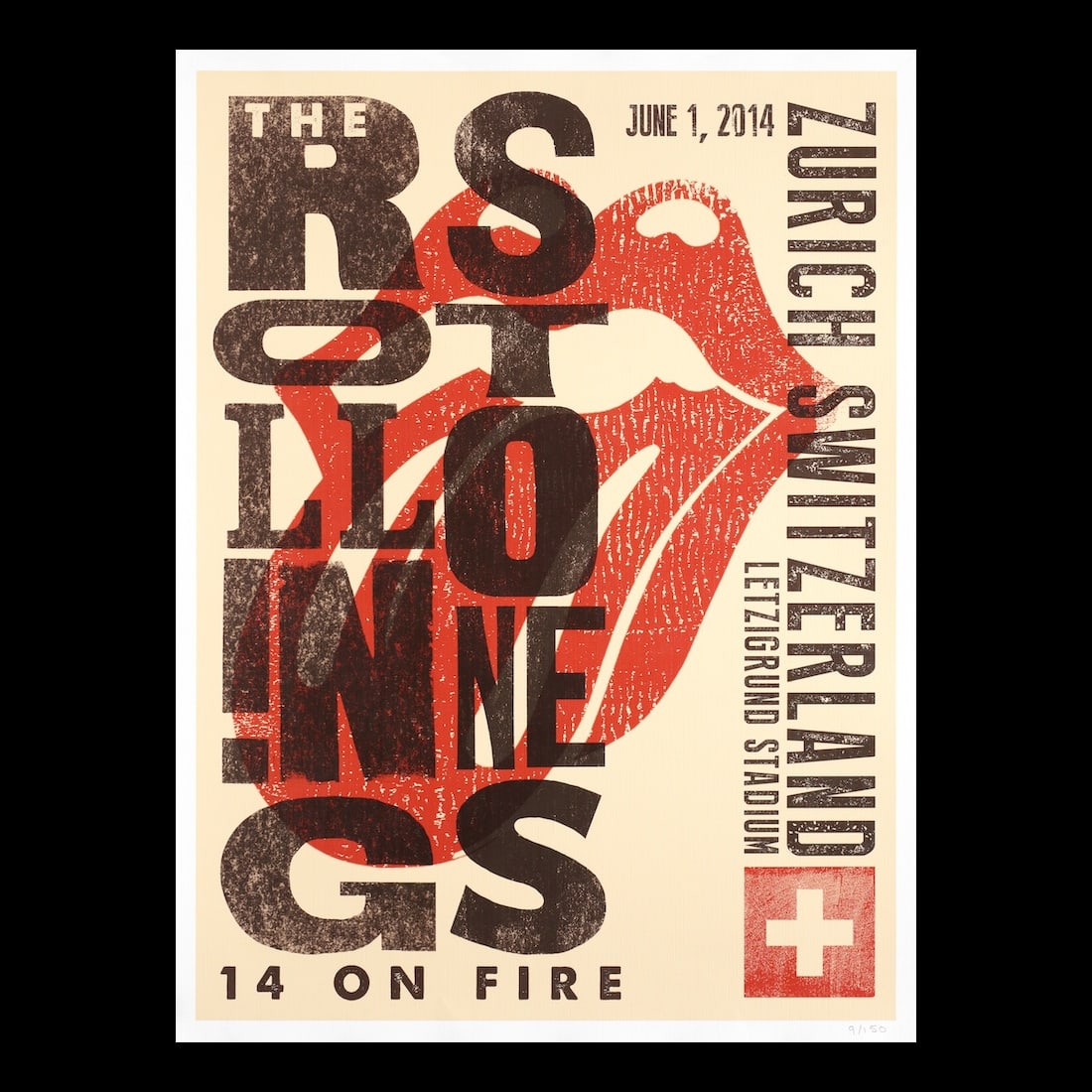 Rolling Stones - 2014 Concert Tour Poster (1 of 1)