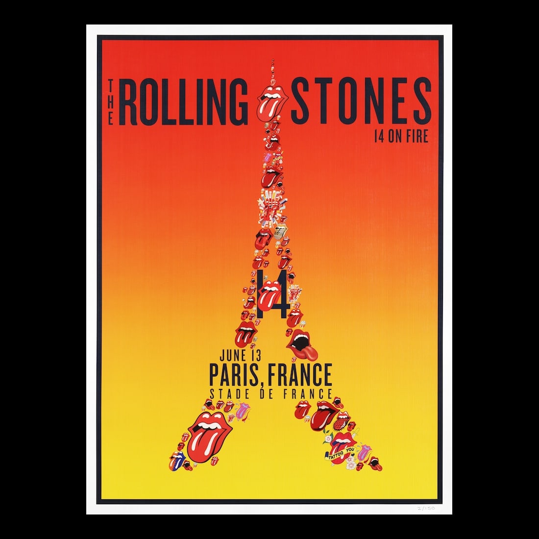 Rolling Stones - 2014 Concert Tour Poster (1 of 1)
