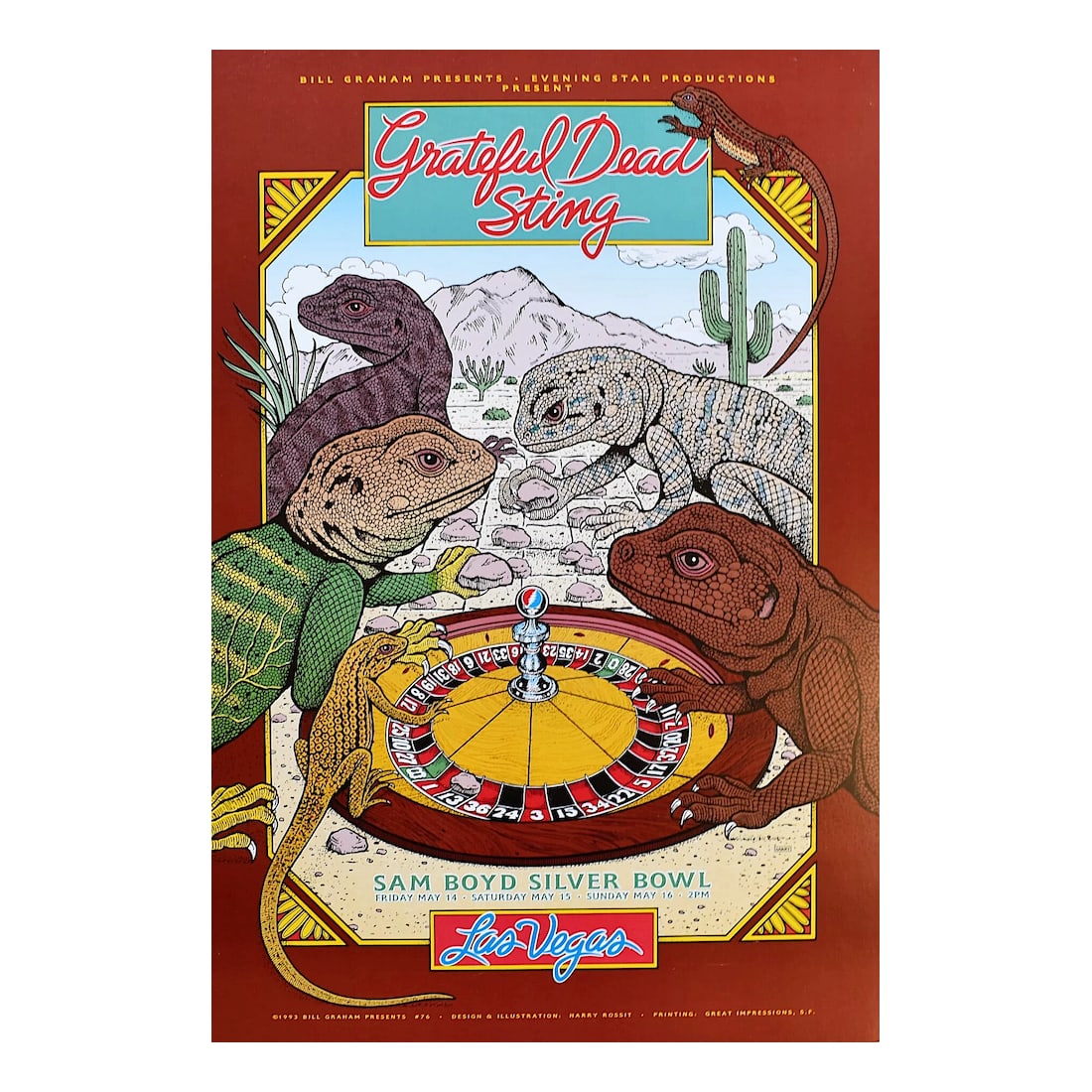 Grateful Dead - 1993 Concert Poster (1 of 1)