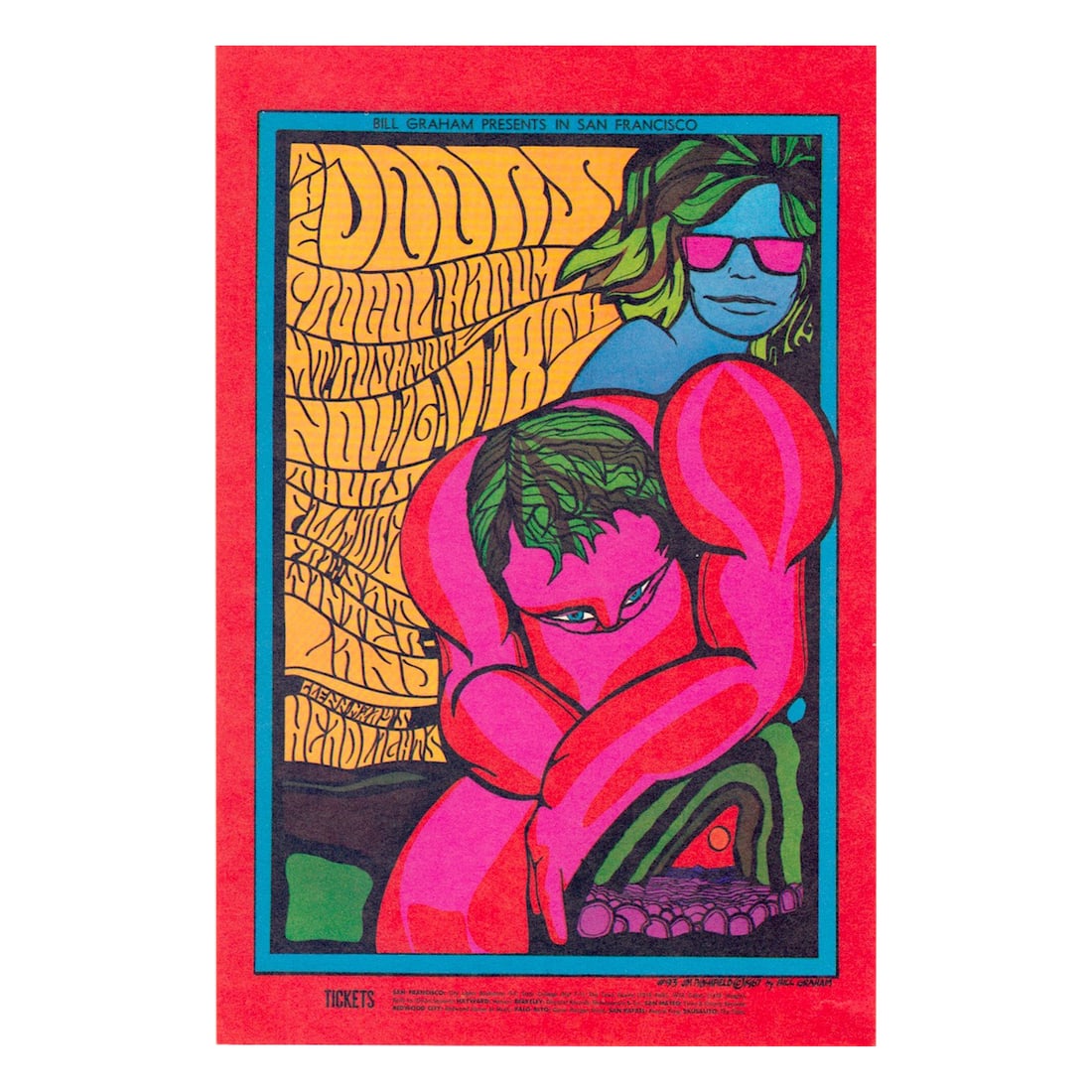 The Doors - 1967 Fillmore Concert Handbill (1 of 1)